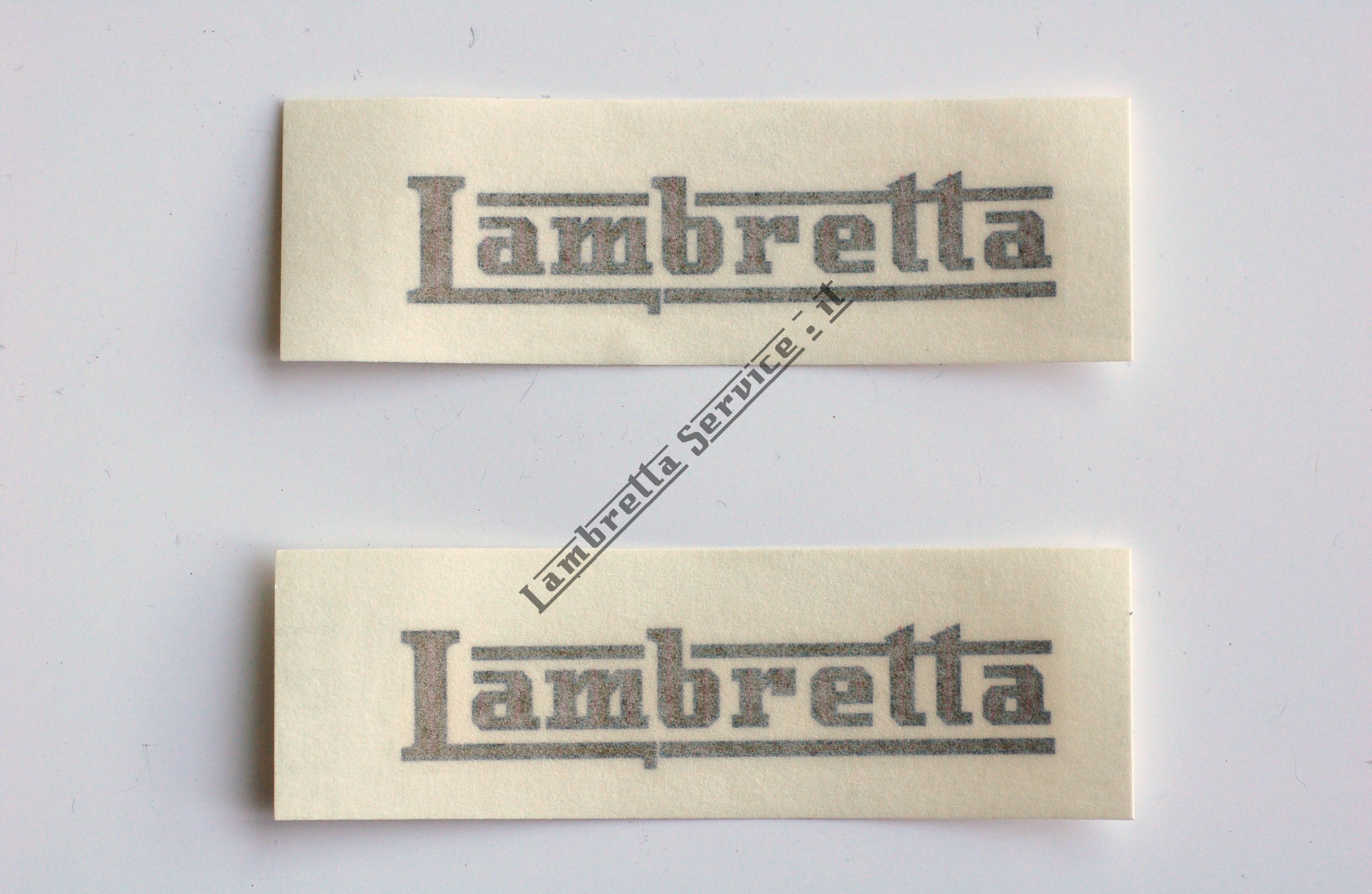 Foto del prodotto - Coppia scritte Lambretta adesive