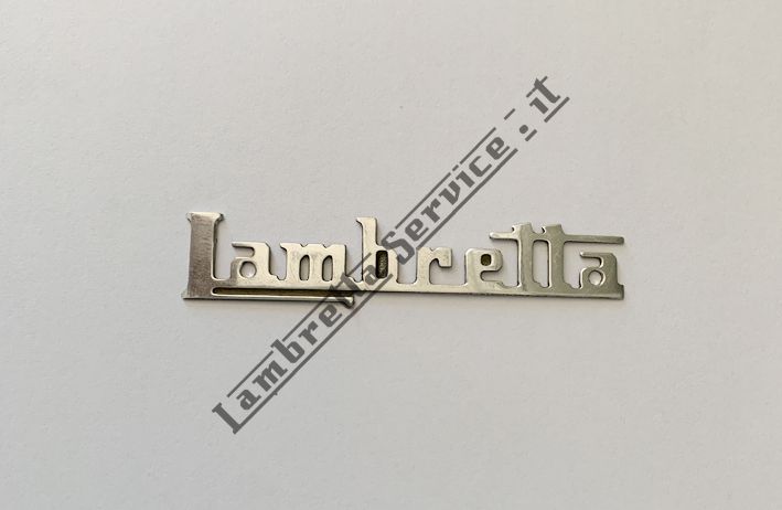 Foto del prodotto - Scritta Lambretta in alluminio (Mod.SERVETA)